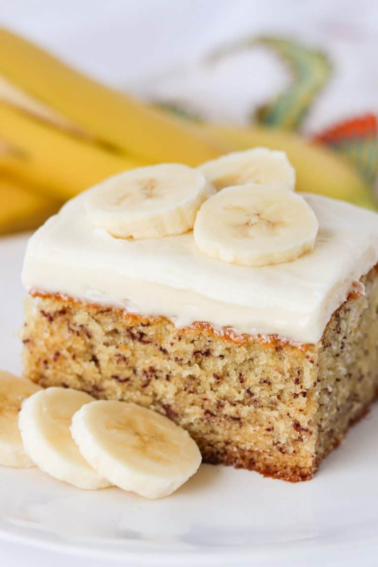 Easy Banana Cake & Cream Cheese Frosting 