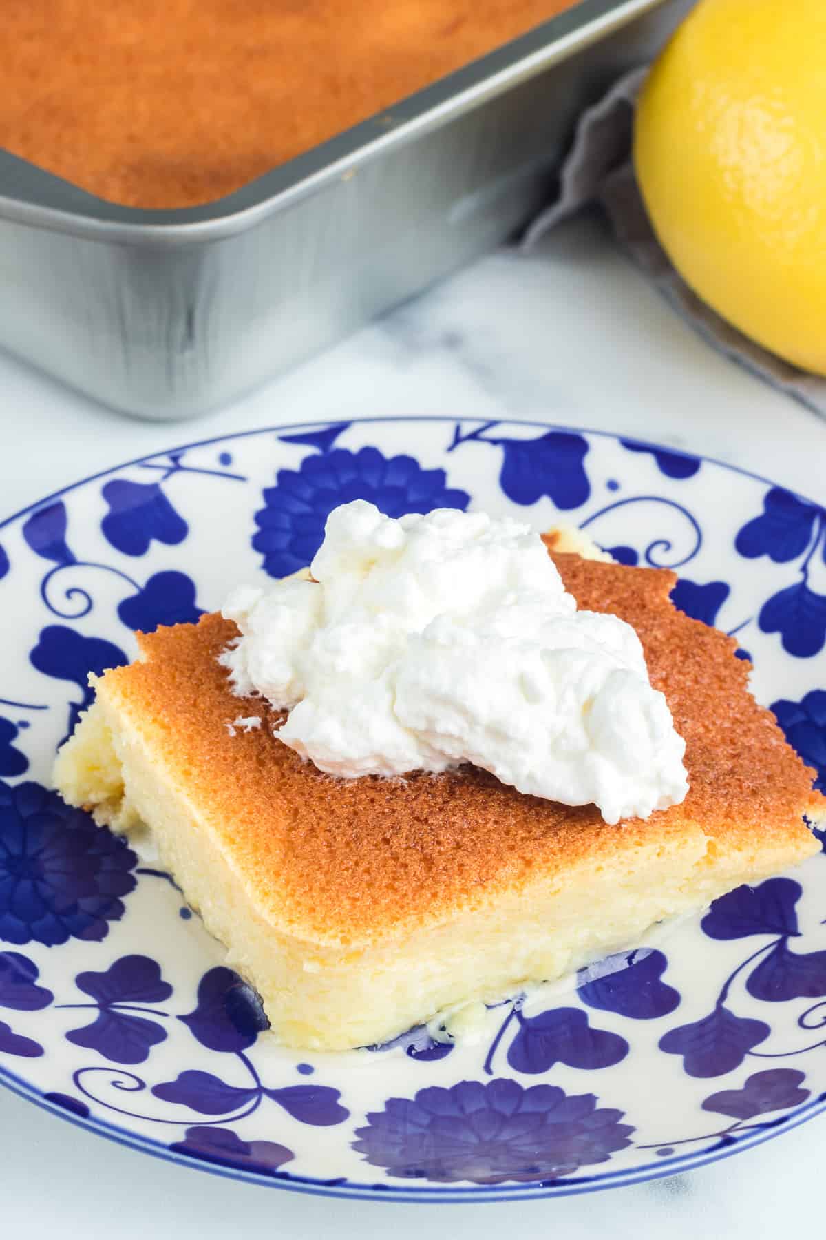 Perfectly Easy Vanilla Pudding Cake - Margin Making Mom®