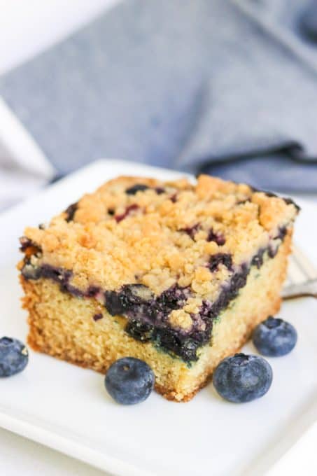 Vanilla Blueberry Crumb Cake - | 365 Days of Baking