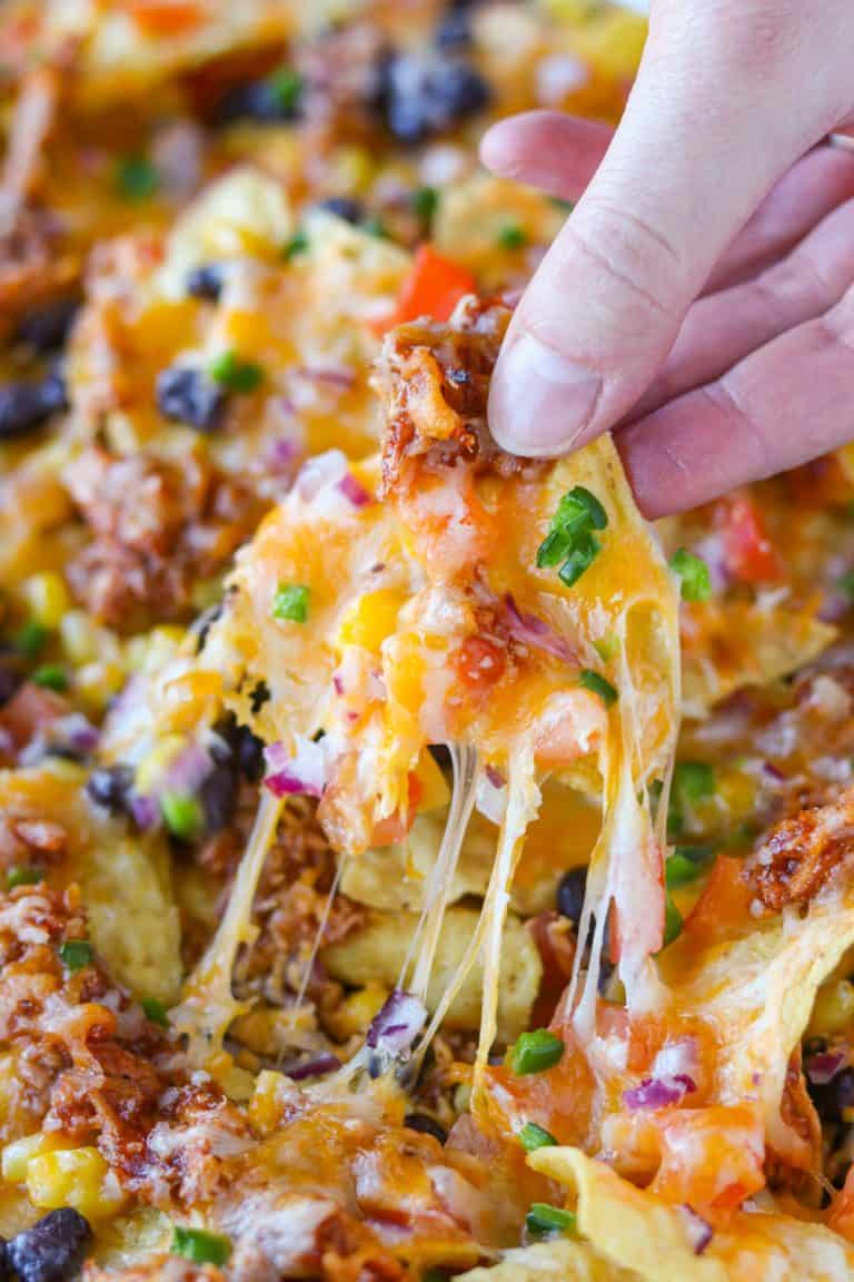 Easy BBQ Chicken Nachos Recipe - 365 Days of Baking and More