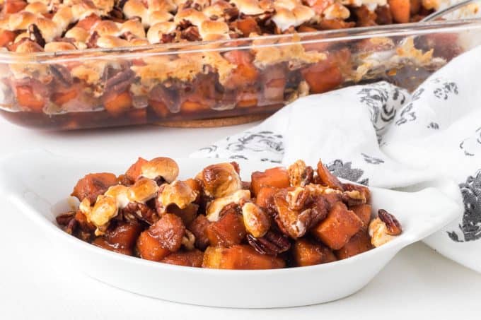 Molasses Glazed Sweet Potatoes