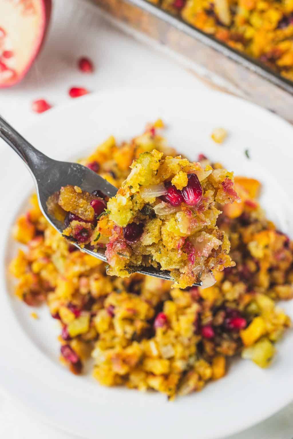 Easy Pomegranate Stuffing ( or Dressing) | 365 Days of Baking