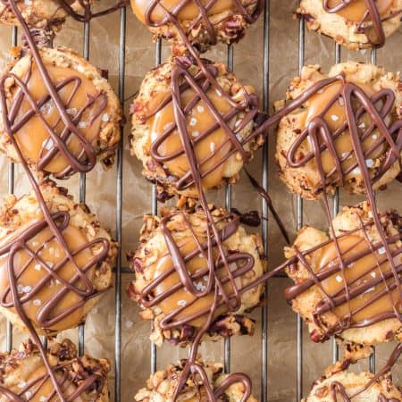 Caramel Thumbprint Cookies