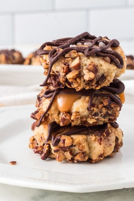 Caramel Thumbprint Cookies