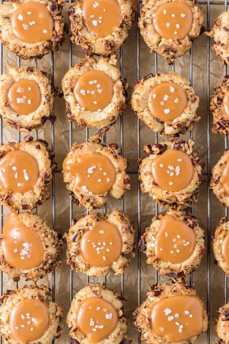 Caramel Thumbprint Cookies