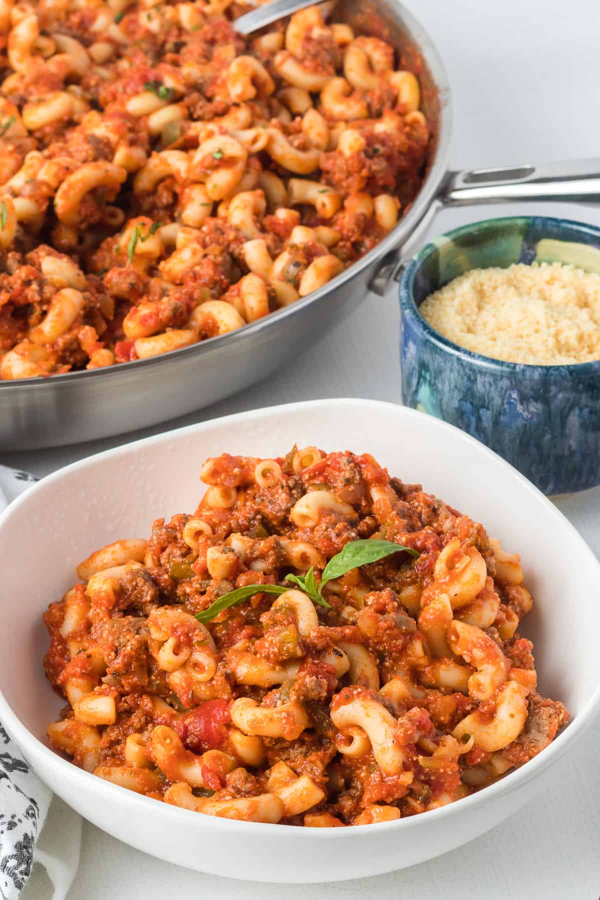 A bowl of American Goulash.