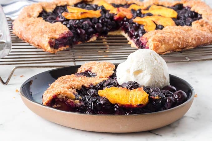 Peach Blueberry Galette