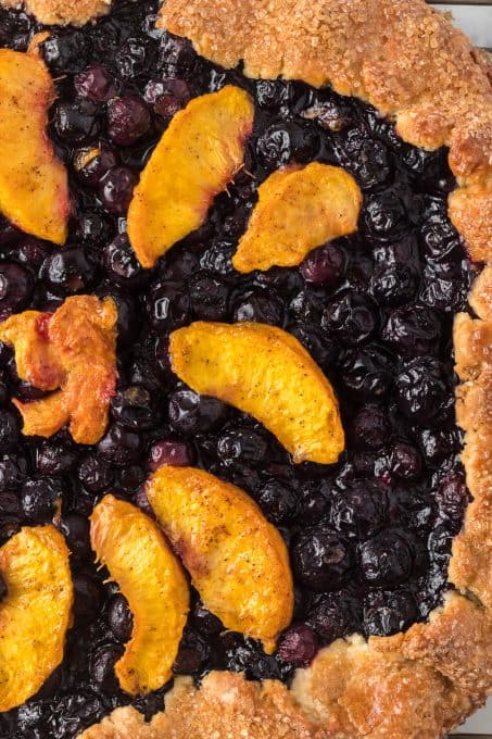 Peach Blueberry Galette