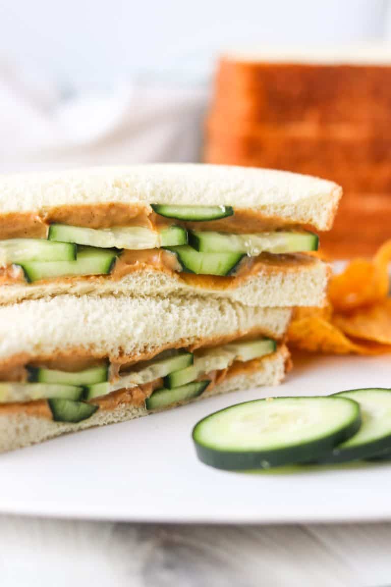 Peanut Butter and Cucumber Sandwich (It's Yummy!) | 365 Days of Baking