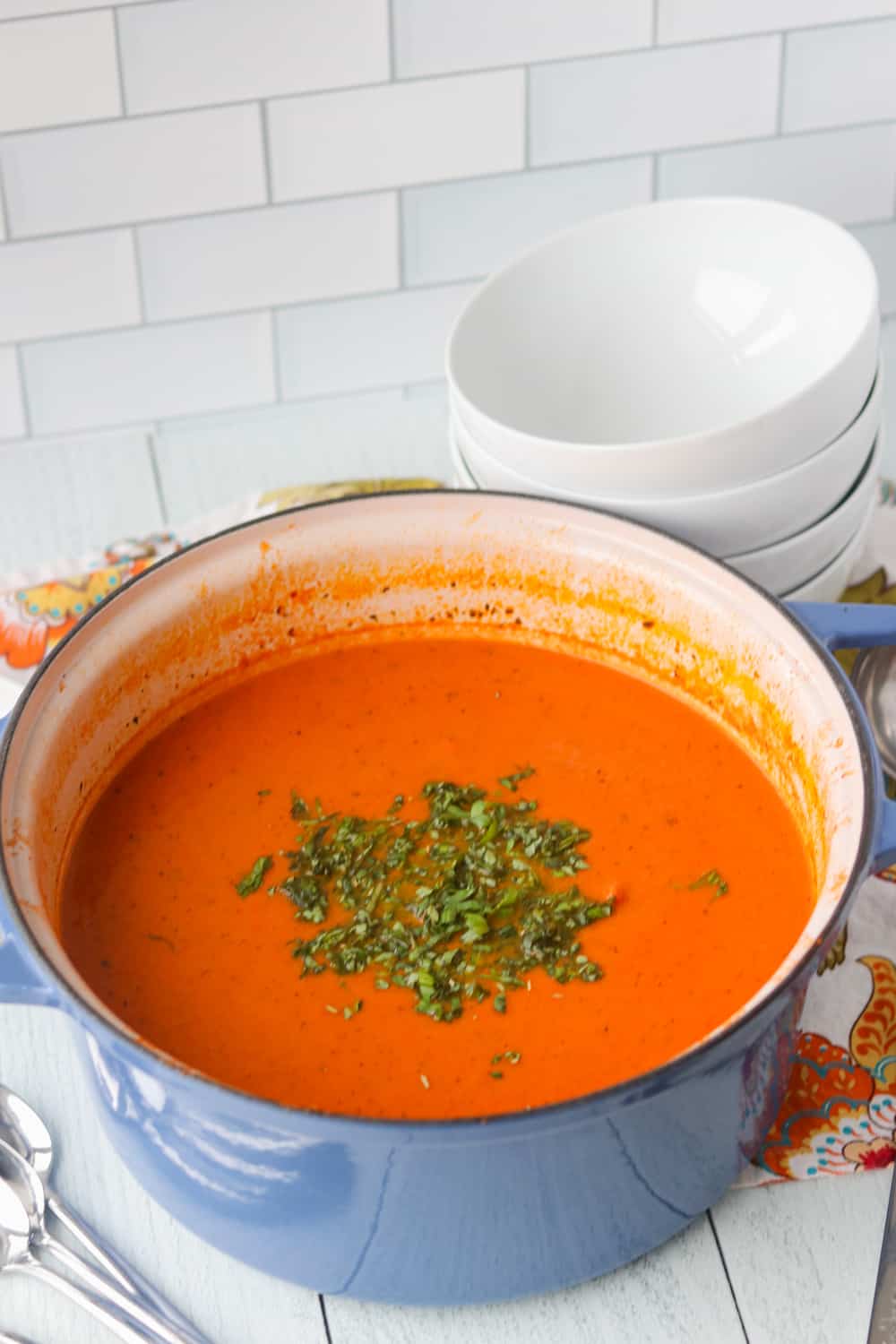 Creamy Tomato Basil Soup - 365 Days Of Baking And More