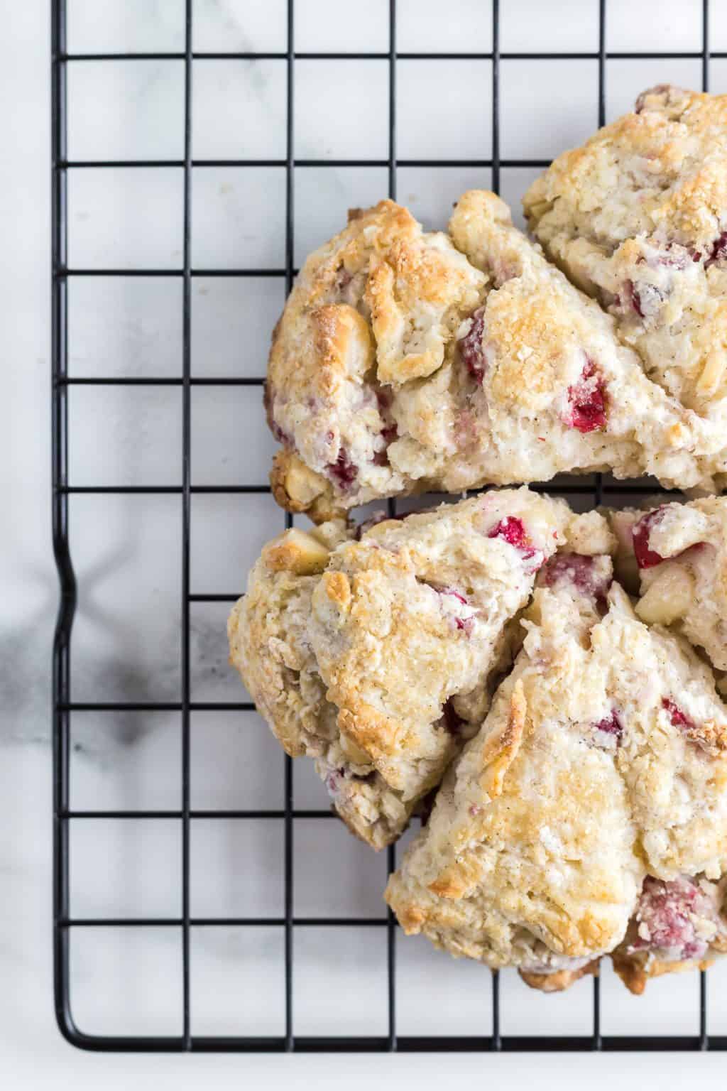 Cranberry Macadamia Scones | 365 Days of Baking and More