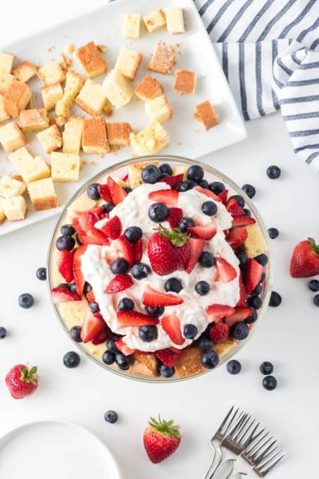 The perfect red, white, and blue summer dessert.