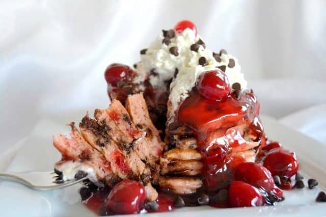 Chocolate Cherry Pancakes - 365 Days of Baking and More