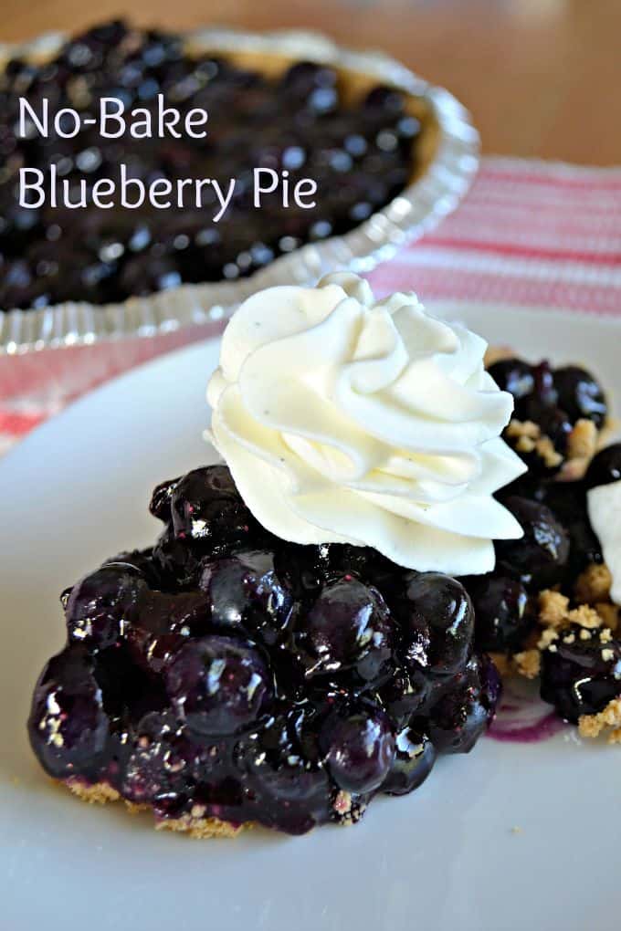 Easy No-Bake Blueberry Pie | 365 Days of Baking and More