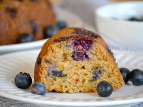 4 Ingredient Healthier Eggless Blueberry Yogurt Cake - Kirbie's Cravings