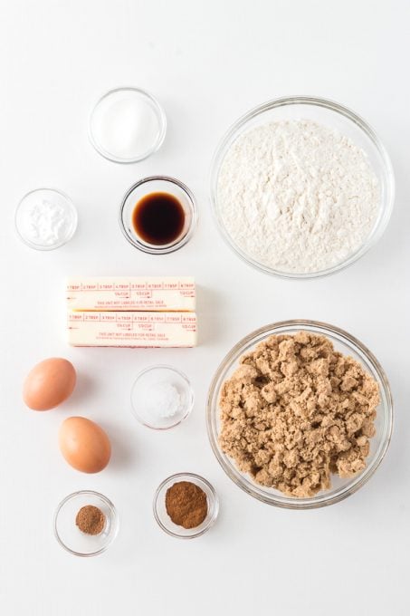 Ingredients for Snickerdoodle Bars.