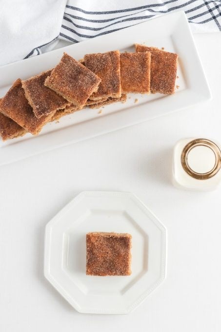 Easy dessert bars made of cinnamon sugar.