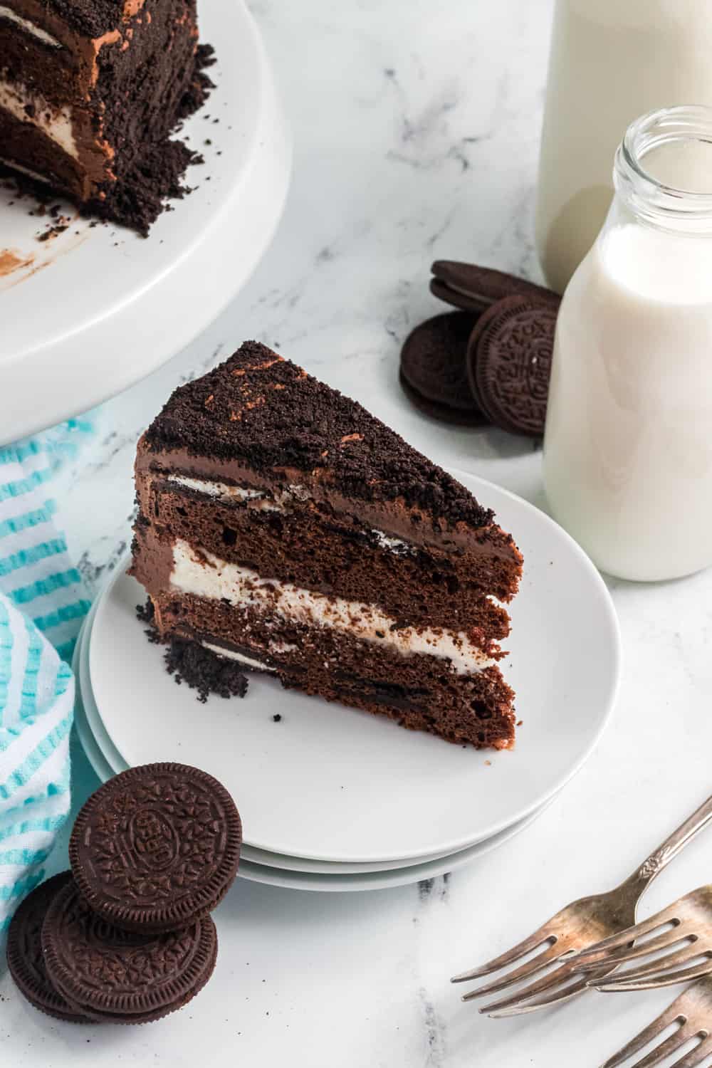 Oreo Cake with Oreo Cookies INSIDE!! | 365 Days of Baking and More