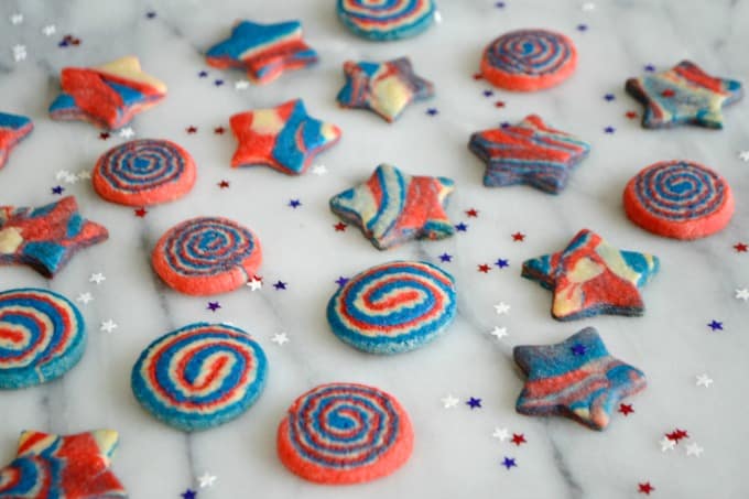 Patriotic Pinwheels and Star Cookies