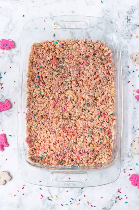 Circus Animal Cookie Rice Krispie Treats | 365 Days of Baking and More