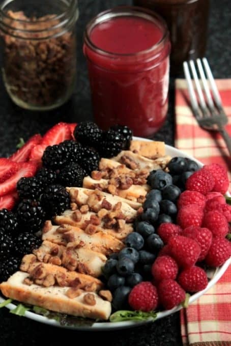 Grilled Chicken Berry Salad - Big Bear's Wife