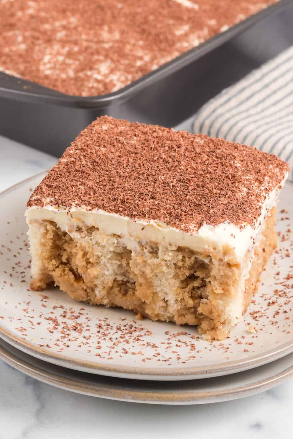 Easy Tiramisu Poke Cake | 365 Days of Baking and More