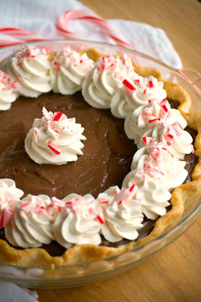 Chocolate Peppermint Cream pie - 365 Days of Baking and More
