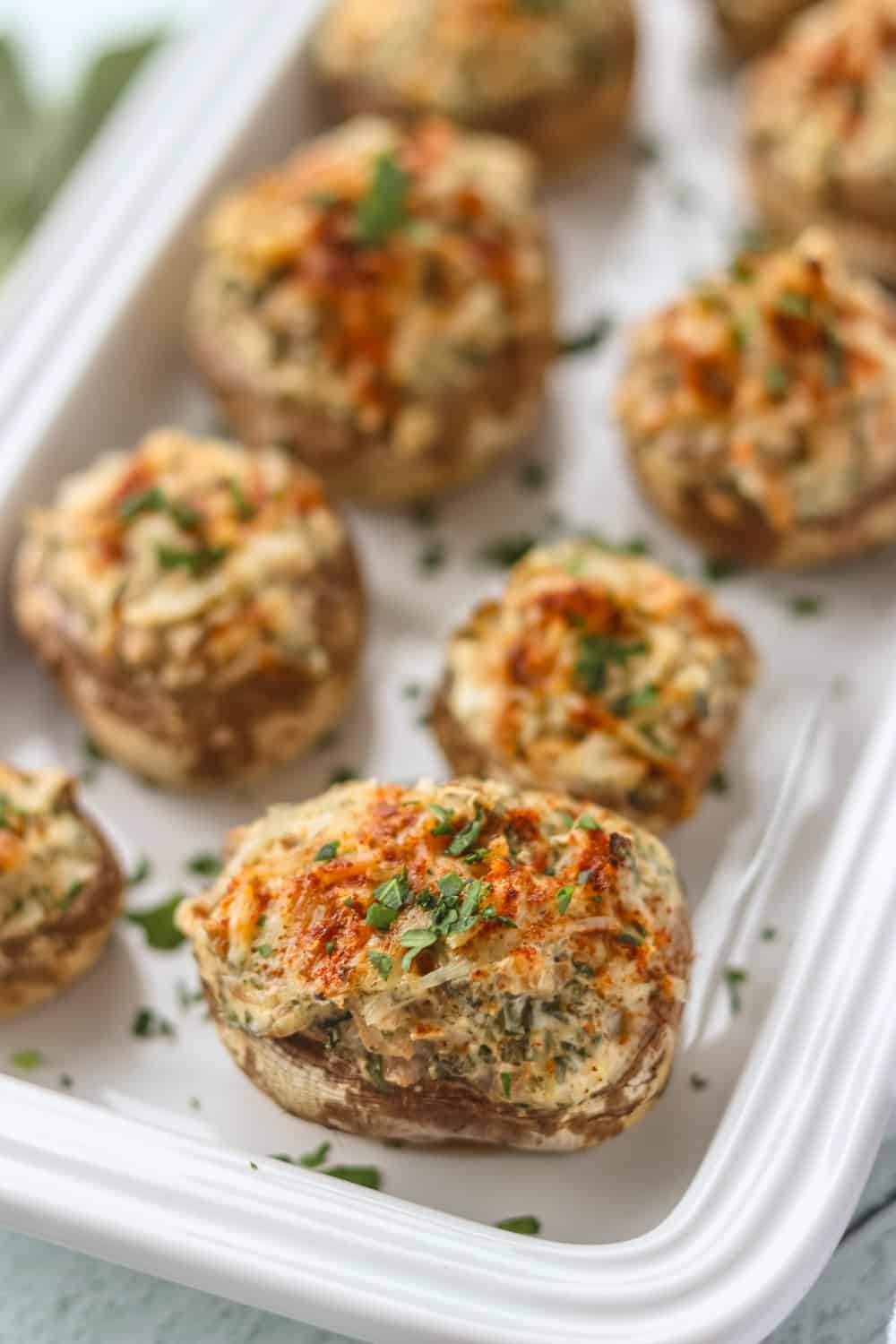 Cream Cheese Stuffed Mushrooms {EASY Appetizer} - 365 Days of Baking