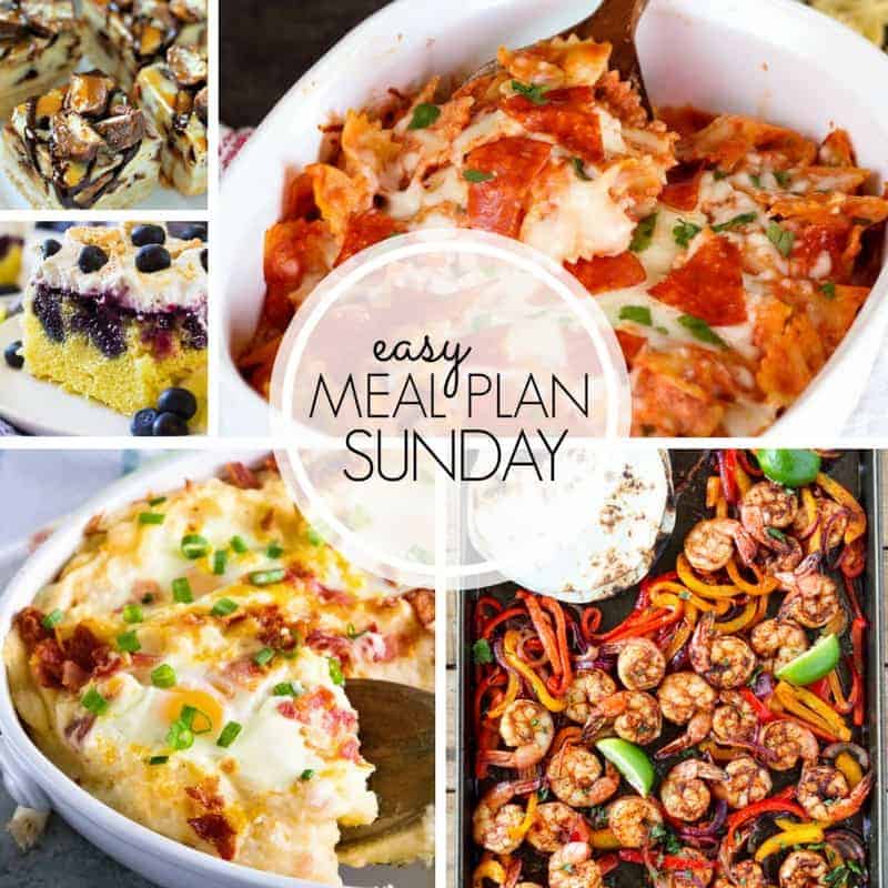 Easy Meal Plan Sunday Week 102 - 365 Days of Baking and More
