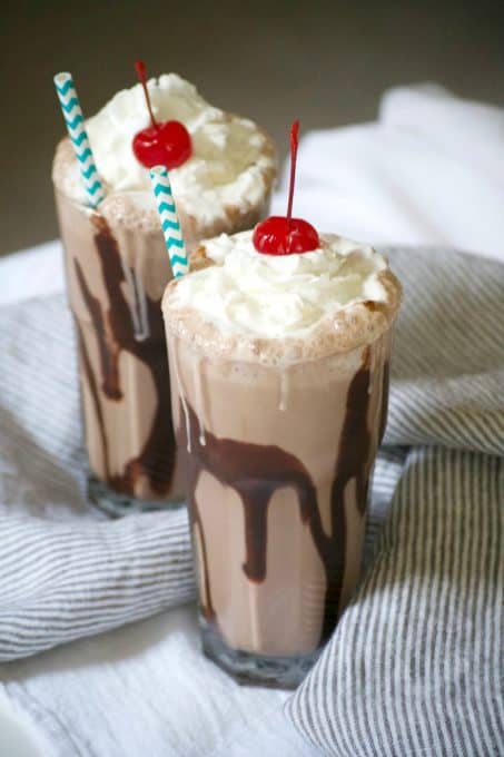 Double Chocolate Malted Milkshake - 365 Days of Baking and More