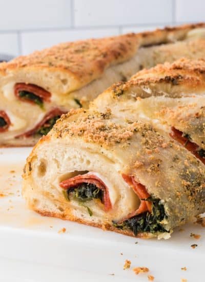 Spinach Pepperoni Bread