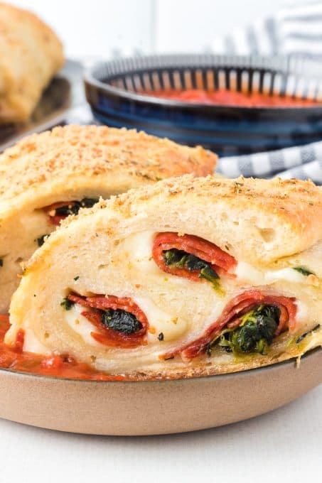 Spinach Pepperoni Bread