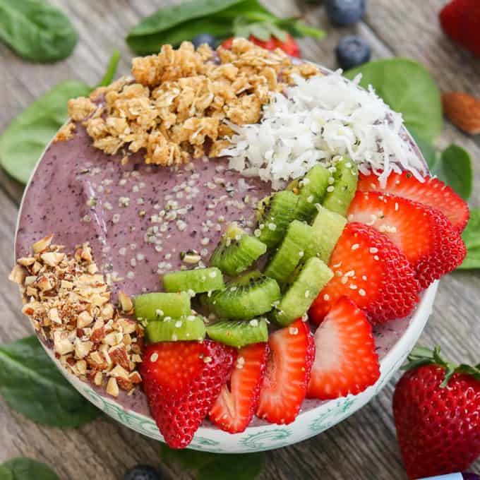 Blueberry Banana Smoothie Bowl - 365 Days of Baking and More