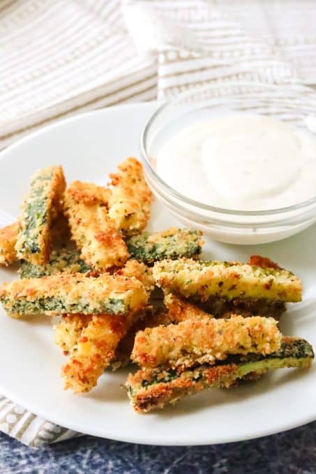 Parmesan breaded zucchini.