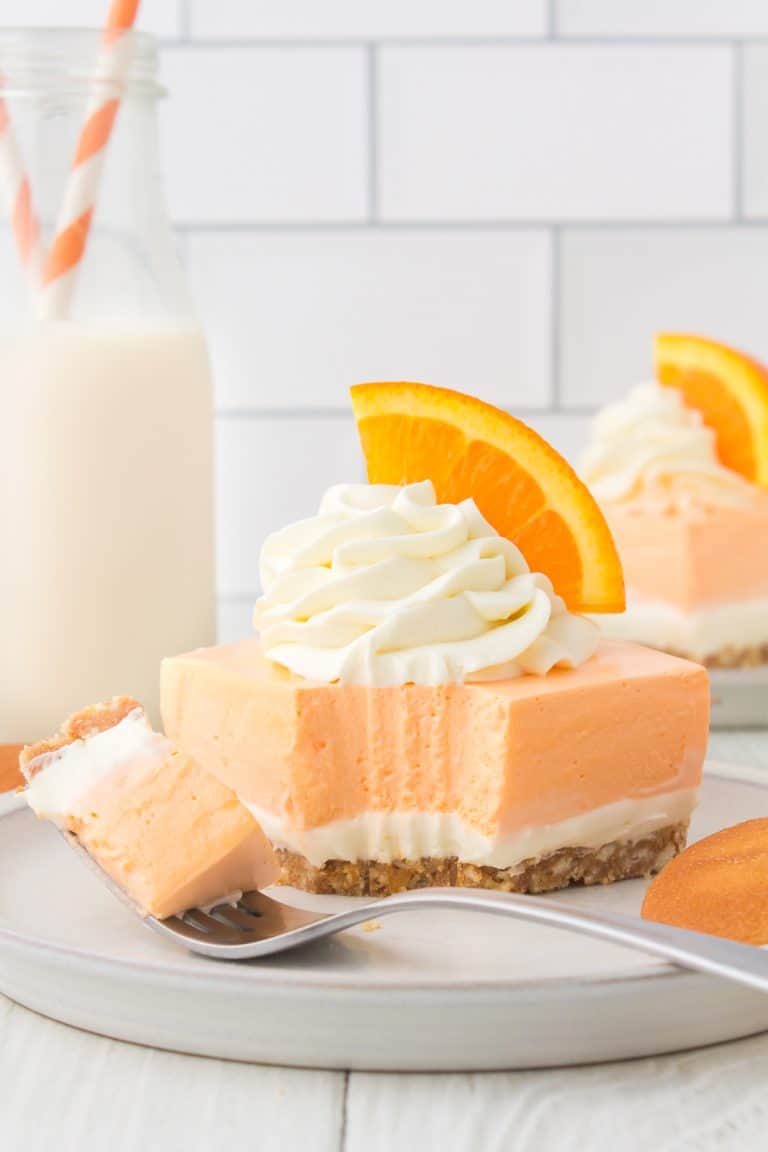 No Bake Orange Creamsicle Dream Bars | 365 Days of Baking