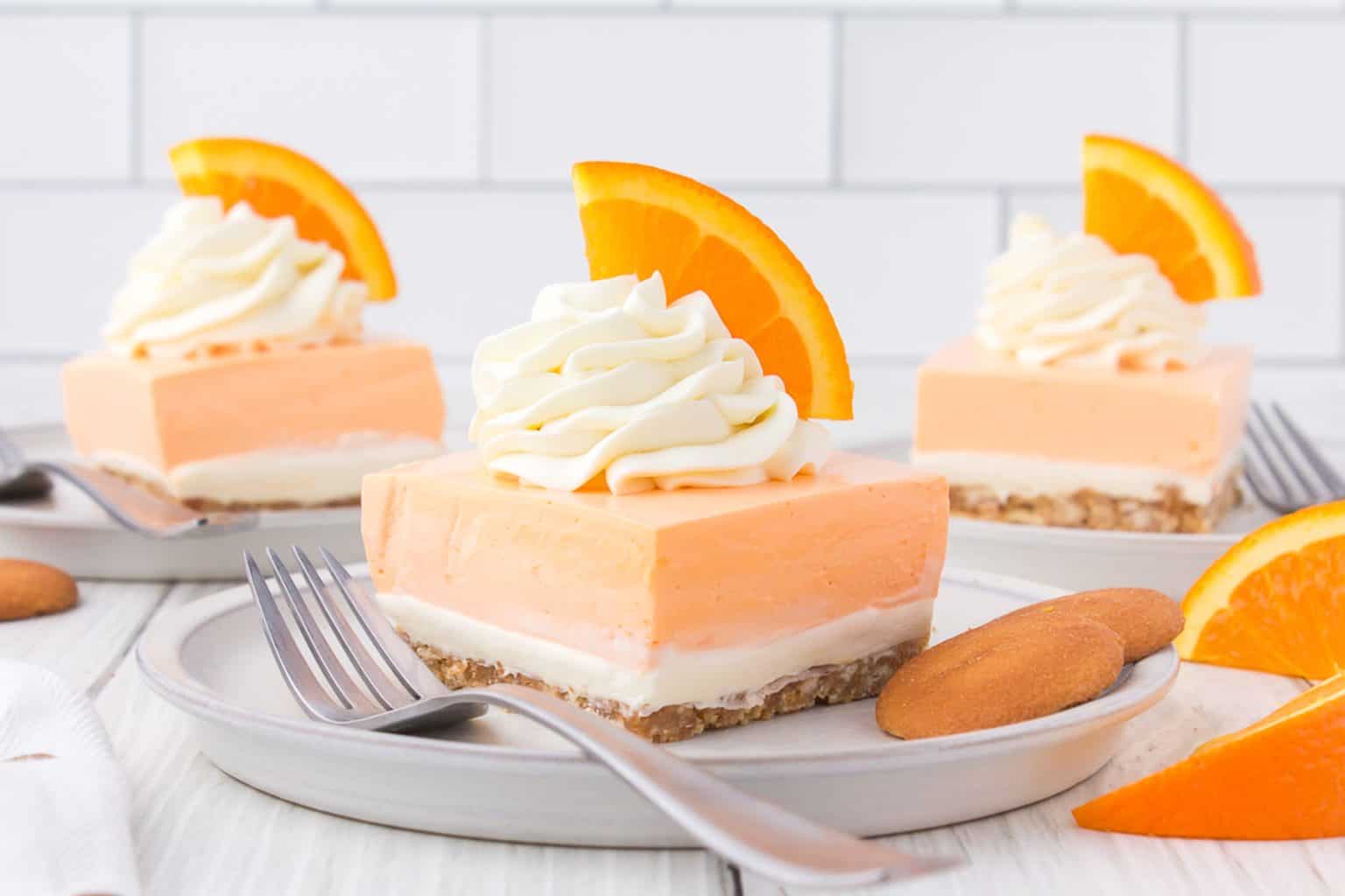 No Bake Orange Creamsicle Dream Bars | 365 Days of Baking