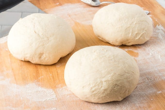 Homemade Pizza Dough - THREE medium pizzas from one recipe.