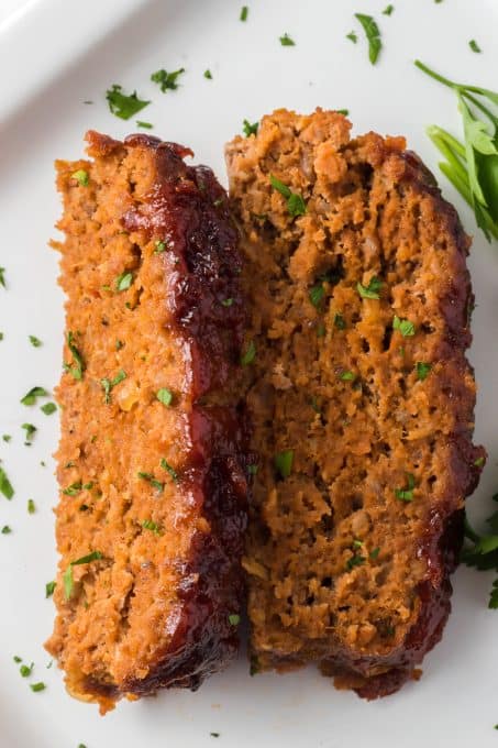 Ground beef, pork and veal made into a loaf.