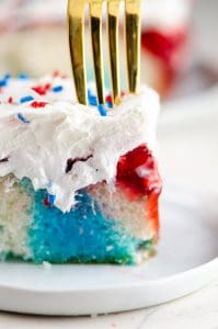 Easy Patriotic Poke Cake - | 365 Days of Baking and More