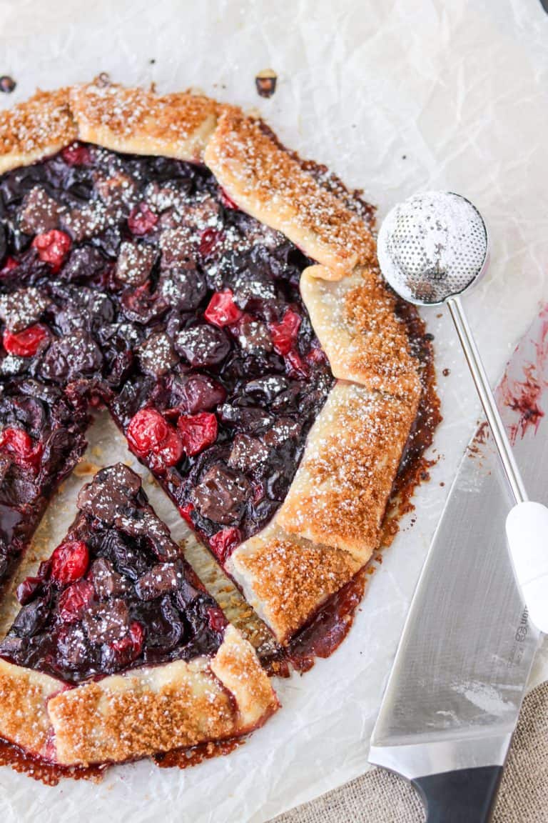 Cherry and Dark Chocolate Galette - 365 Days of Baking