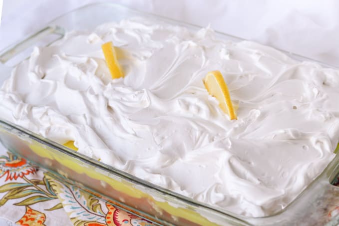 Lemon Marshmallow Poke Cake - 365 Days of Baking