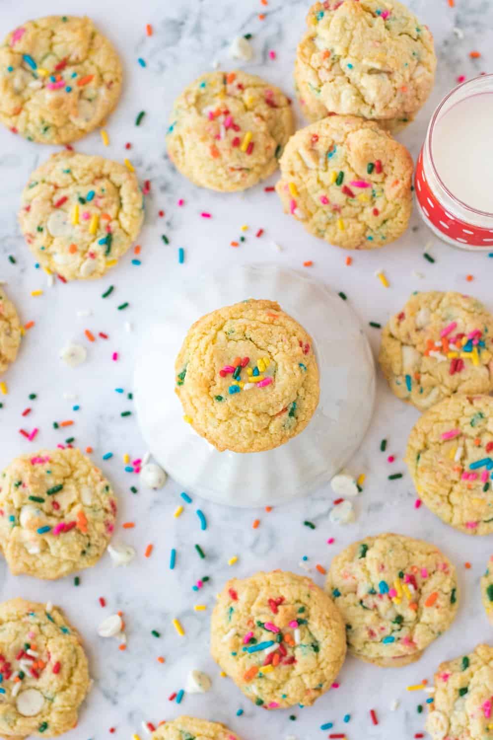 Funfetti Cookies {Cake Batter and Sprinkles!} | 365 Days of Baking