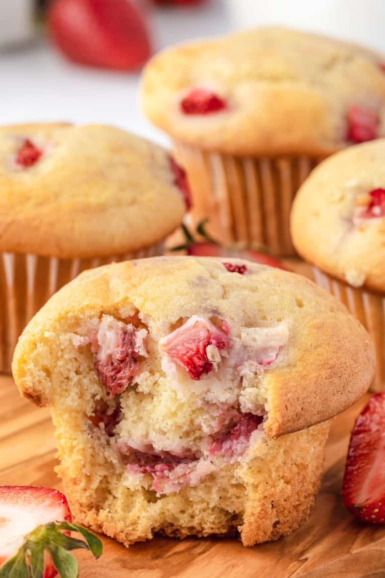 Easy Strawberry Muffins With Sour Cream 365 Days Of Baking And More