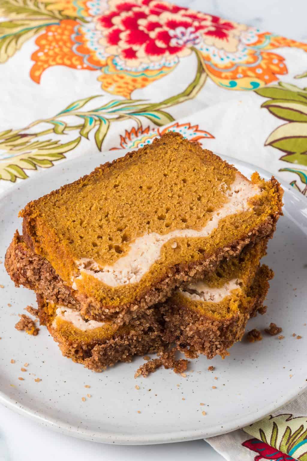 Pumpkin Cream Cheese Bread {Quick Bread } | 365 Days of Baking