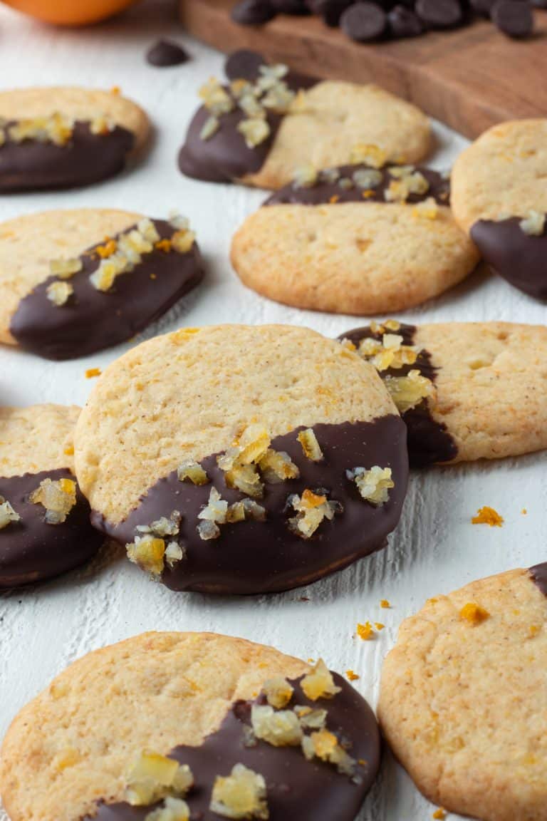 Chocolate Dipped Orange Sugar Cookies | 365 Days of Baking