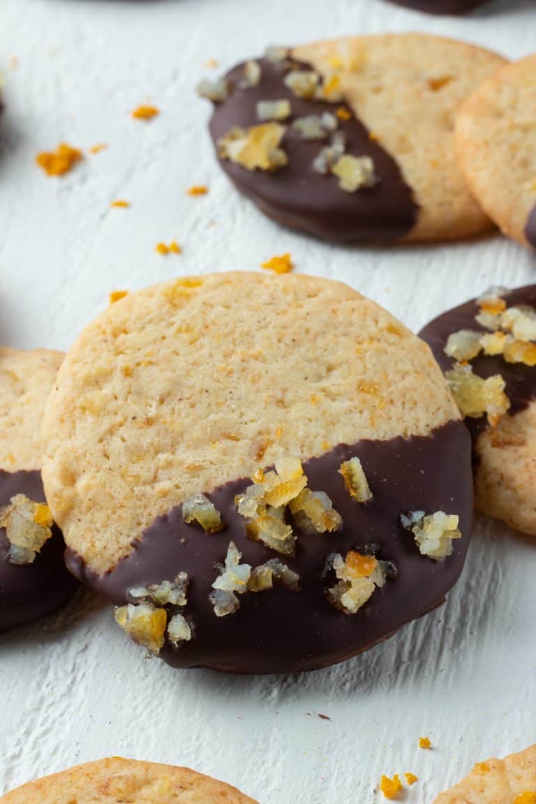 Chocolate Dipped Orange Sugar Cookies | 365 Days of Baking