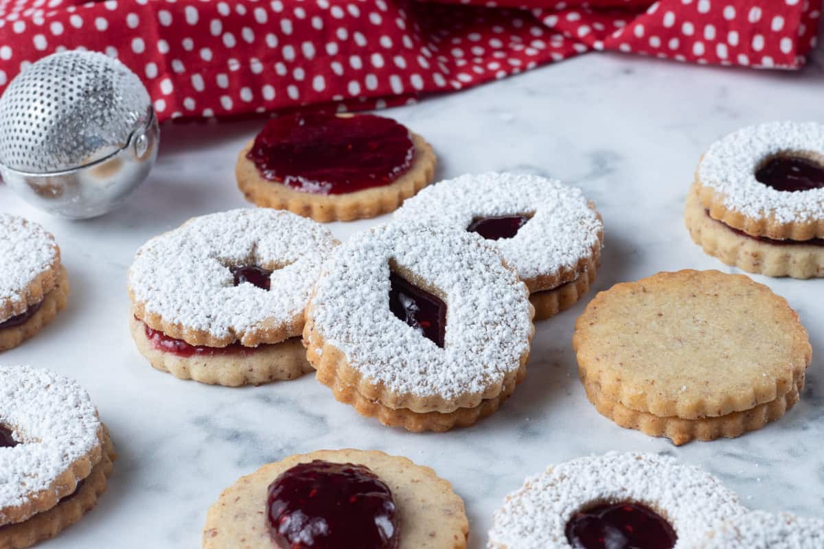 linzer tart cookie calories