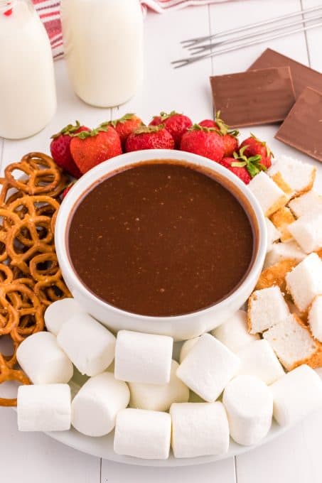 Easy Chocolate Fondue.