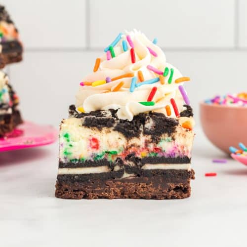 Funfetti Oreo Cheesecake Bars