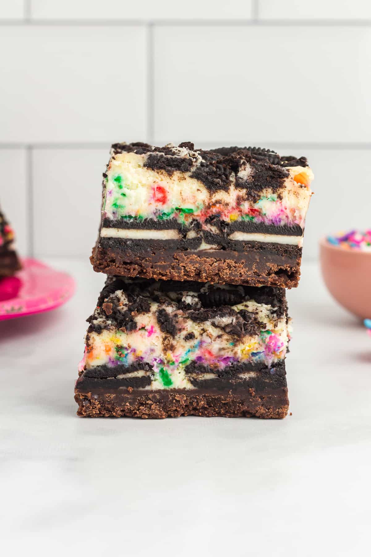 Funfetti Oreo Cheesecake Bars